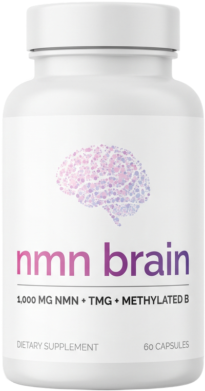 NMN Brain bottle: 1,000 mg NMN, TMG and methylated B, 60 capsules